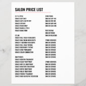 Modern Logo, Kapper, Kapsalon Advertentie Flyer (Achterkant)