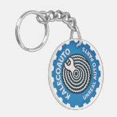 Modern Logo Keychain (Voorkant Links)