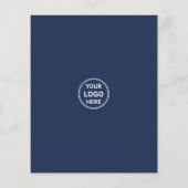 Modern Logo Marketing Creative Business Navy Blauw Flyer (Achterkant)