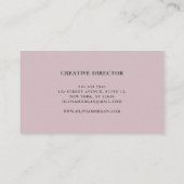 Modern logo met script minimaal professioneel naam visitekaartje (Achterkant)