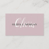 Modern logo met script minimaal professioneel naam visitekaartje (Voorkant)