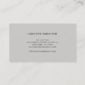 Modern logo met script minimaal professioneel naam visitekaartje (Achterkant)
