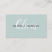 Modern logo met script minimaal professionele naam visitekaartje (Voorkant)