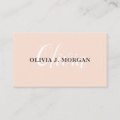 Modern logo met script minimaal professionele naam visitekaartje (Voorkant)