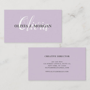 Modern logo met script minimaal professionele naam visitekaartje