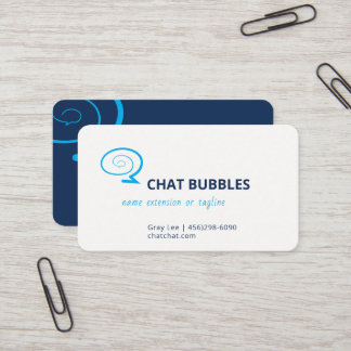 Modern logo met spraakballon | Aanpasbare kleur | Visitekaartje