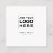 Modern Logo minimalistisch gebruik Vierkante Visitekaartje (Voorkant)