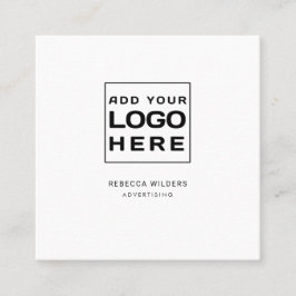 Modern Logo minimalistisch gebruik Vierkante Visitekaartje