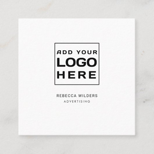 Modern Logo minimalistisch gebruik Vierkante Visitekaartje (Voorkant)