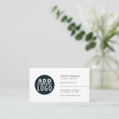 Modern Logo Minimalistisch Visitekaartje (Staand voorkant)