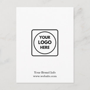 Modern Logo   Minimalistisch zakelijk merkdesign Briefkaart
