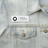 Modern logo, naam en titel naamlabel naamplaatje (In situ)