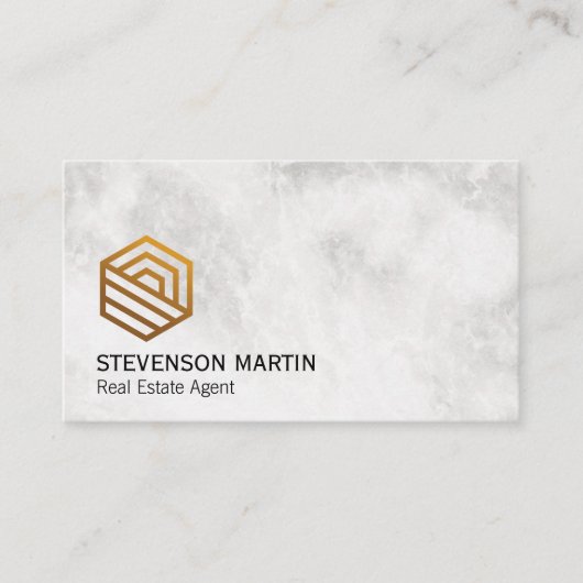 Modern logo onroerend goed visitekaartje (Voorkant)