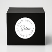 Modern logo persoonlijk kapperszaak ronde sticker