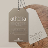 Modern Logo Price Hang Tag Cadeaulabel