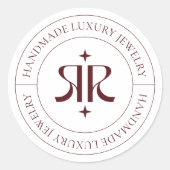 Modern Logo Product Packaging Sticker (Voorkant)