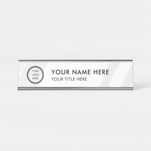 Modern Logo Professional Business Name Plate Bureau Naambordje (Voorkant)