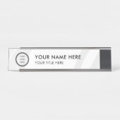 Modern Logo Professional Business Name Plate Bureau Naambordje (Voorkant)