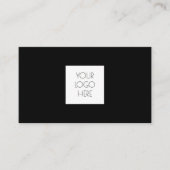 Modern Logo Professioneel Zwart Visitekaartje (Voorkant)