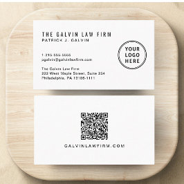 Modern Logo QR Code Bedrijfsmedewerker Visitekaartje