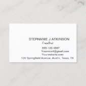 Modern Logo QR Code Blush Pink Professional Visitekaartje (Achterkant)