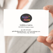 Modern Logo QR Code Wit Visitekaartje