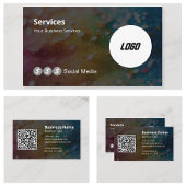 Modern Logo Scanbare QR-code Visitekaartje
