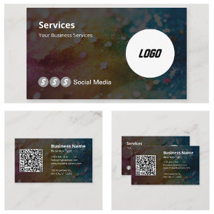 Modern Logo Scanbare QR-code Visitekaartje