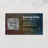 Modern Logo Scanbare QR-code Visitekaartje (Voorkant)