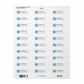 Modern Logo Schoonmaakbedrijf Retouradres Bezem Etiket (Full Sheet)