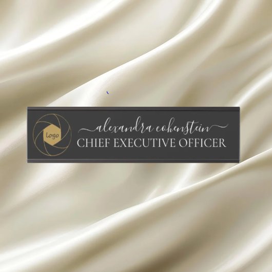 Modern Logo Script Kantoor Deur Bord Deurbordje