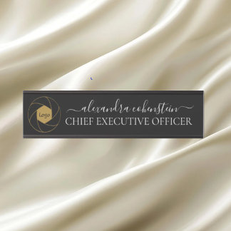 Modern Logo Script Office Door Sign Deurbordje