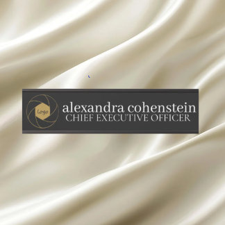 Modern Logo Script Office Door Sign Deurbordje