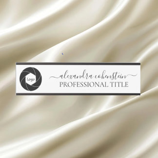 Modern Logo Script Office Door Sign Deurbordje