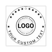 Modern Logo Stamp (Custom Business Text Seal) Rubberstempel (Afrduk)
