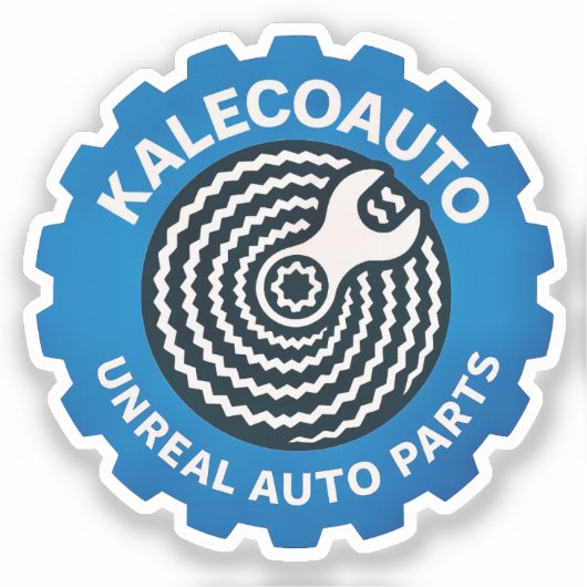 Modern Logo Sticker (Voorkant)