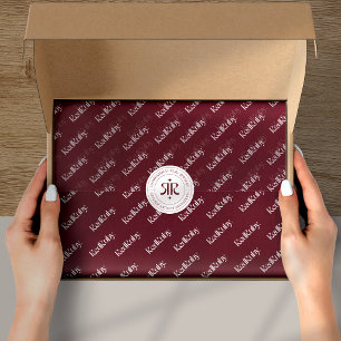 Modern Logo Tissuepapier voor Productverpakking