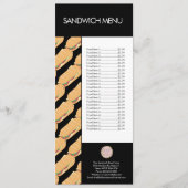 Modern logo van zandwichshop delicatessenmenu menu (Voorkant)