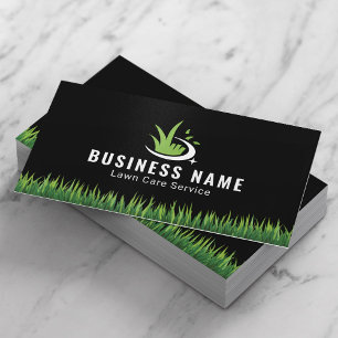 Modern Logo voor Gazonverzorging Professionele Lan Visitekaartje