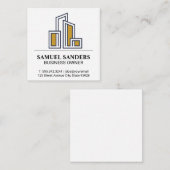 Modern logo voor stad gebouwen vierkante visitekaartje (Voorkant / Achterkant)