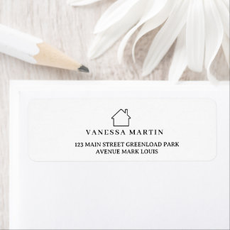 Modern logo voor vastgoedpromotie makelaar etiket