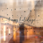 Modern Logo voor Zakelijk Nieuwjaar met Sneeuwvlok Raamsticker (Vel 2)