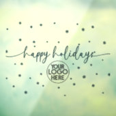 Modern Logo voor Zakelijk Nieuwjaar met Sneeuwvlok Raamsticker (Vel 3)