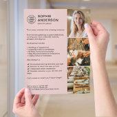 Modern Logo White Event Planner Roze Promotie Flyer