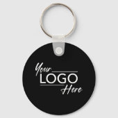 Modern Logo Zwart Sleutelhanger (Voorkant)