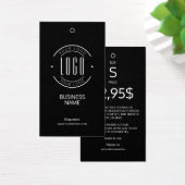 Modern logo zwart wit kledinglabel hangtag visitekaartje (Bureau)