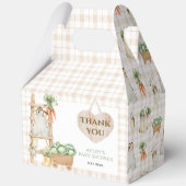 Modern lokaal geteeld Boerderij markt Baby shower Bedankdoosjes (Achterkant)