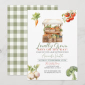 Modern lokaal geteeld Fresh Market Baby shower Kaart (Voorkant / Achterkant)