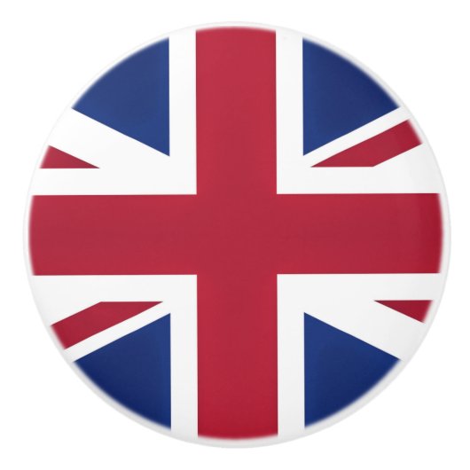 Modern Londen Britse vlag Union Jack Keramische Knop (Voorkant)