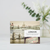 Modern London Briefkaart (Staand voorkant)